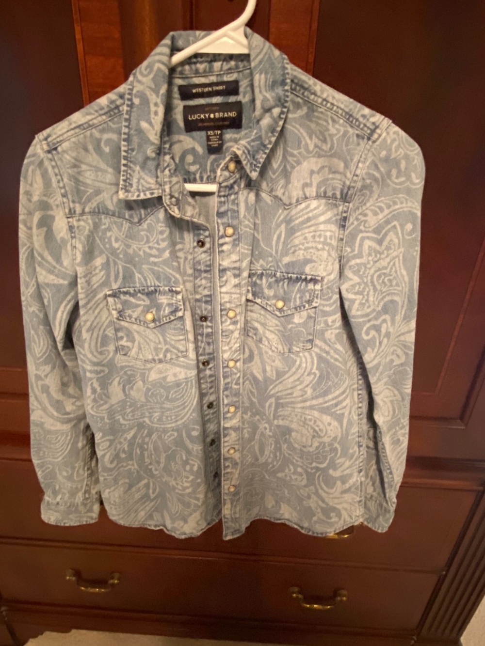 Western style denim shirt